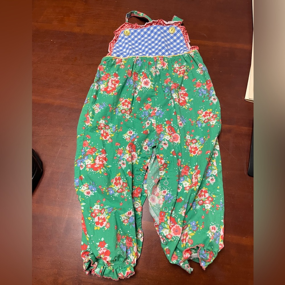 Serendipity by Shrimp & Grits Floral Romper 18m